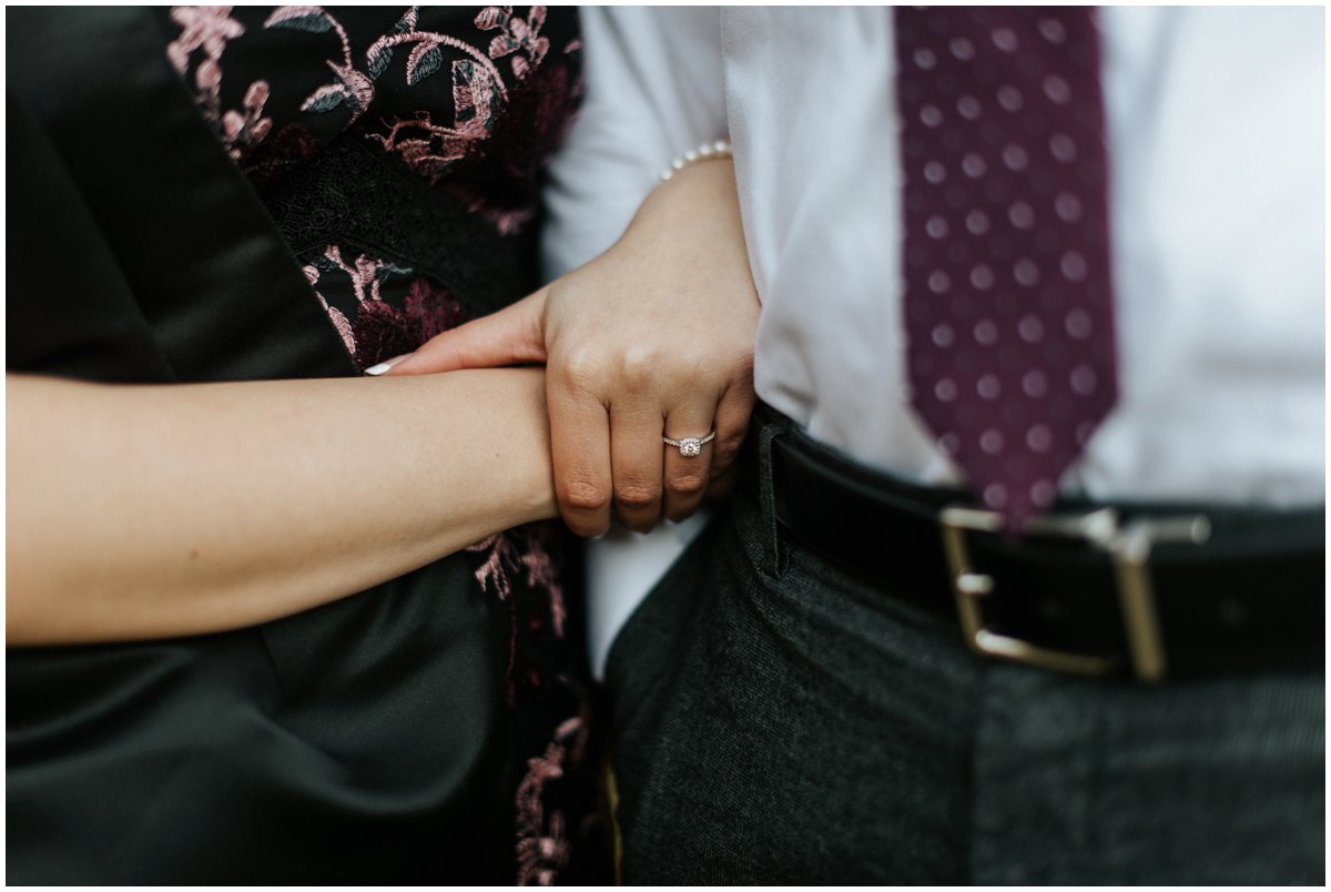 Fun Engagement Photos in Sedona, Arizona during Winter.