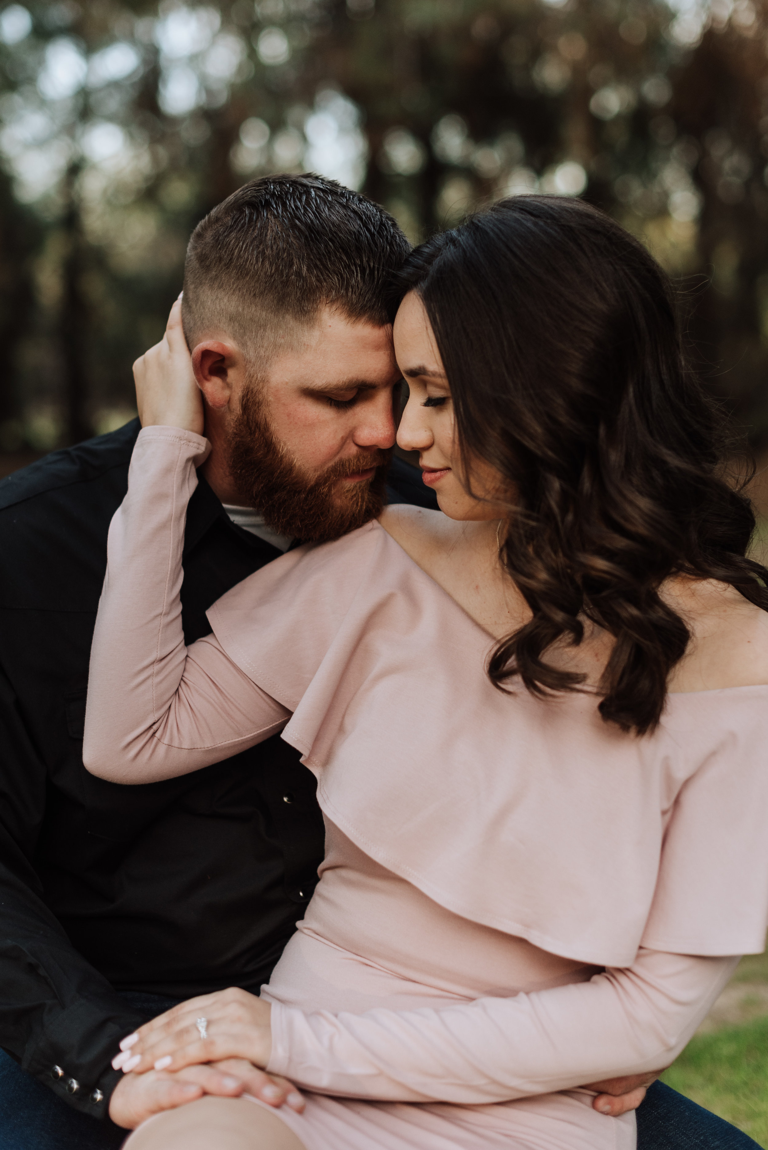 Schnepf Farm Woodsy Engagement Images