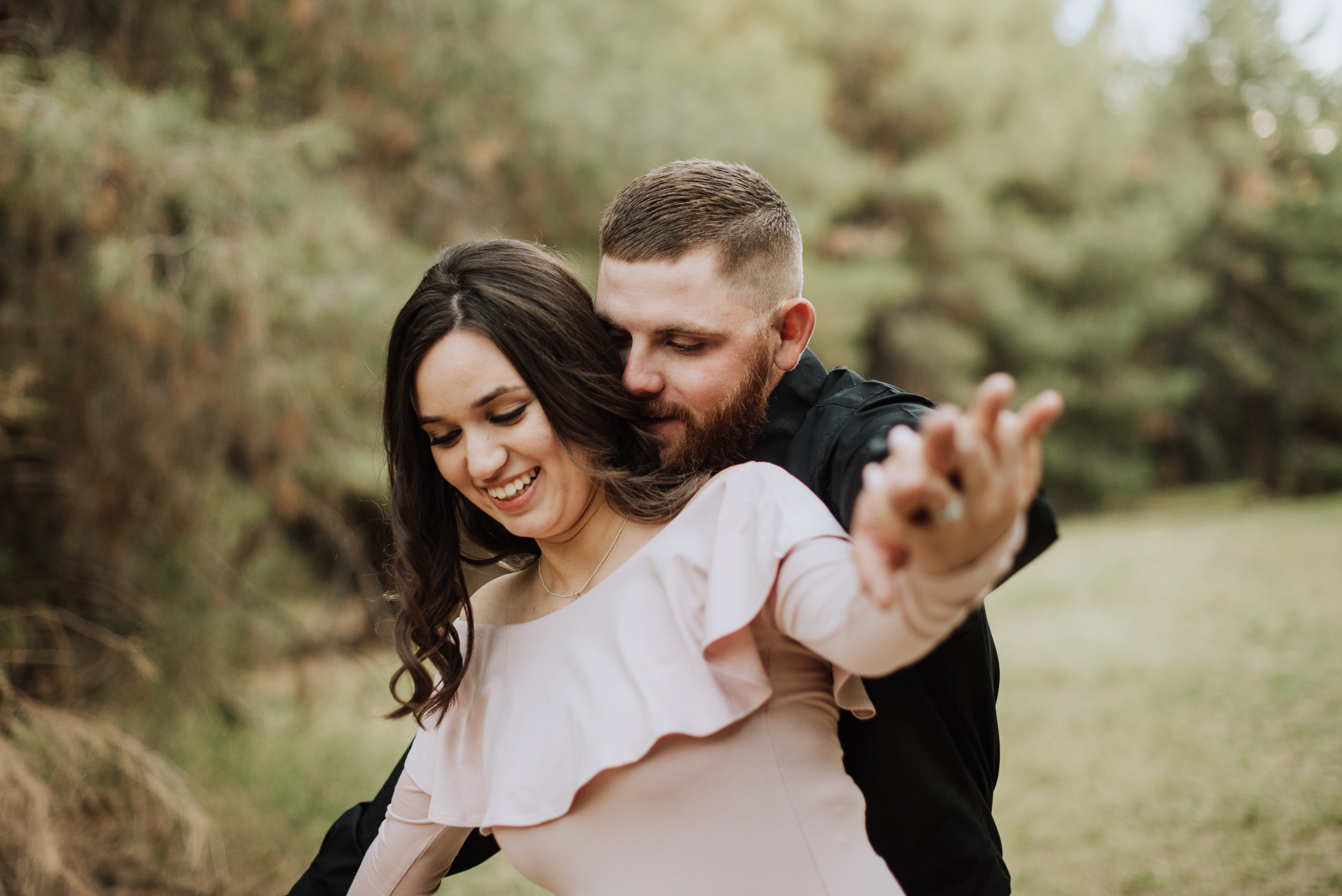 Schnepf Farm Woodsy Engagement Images