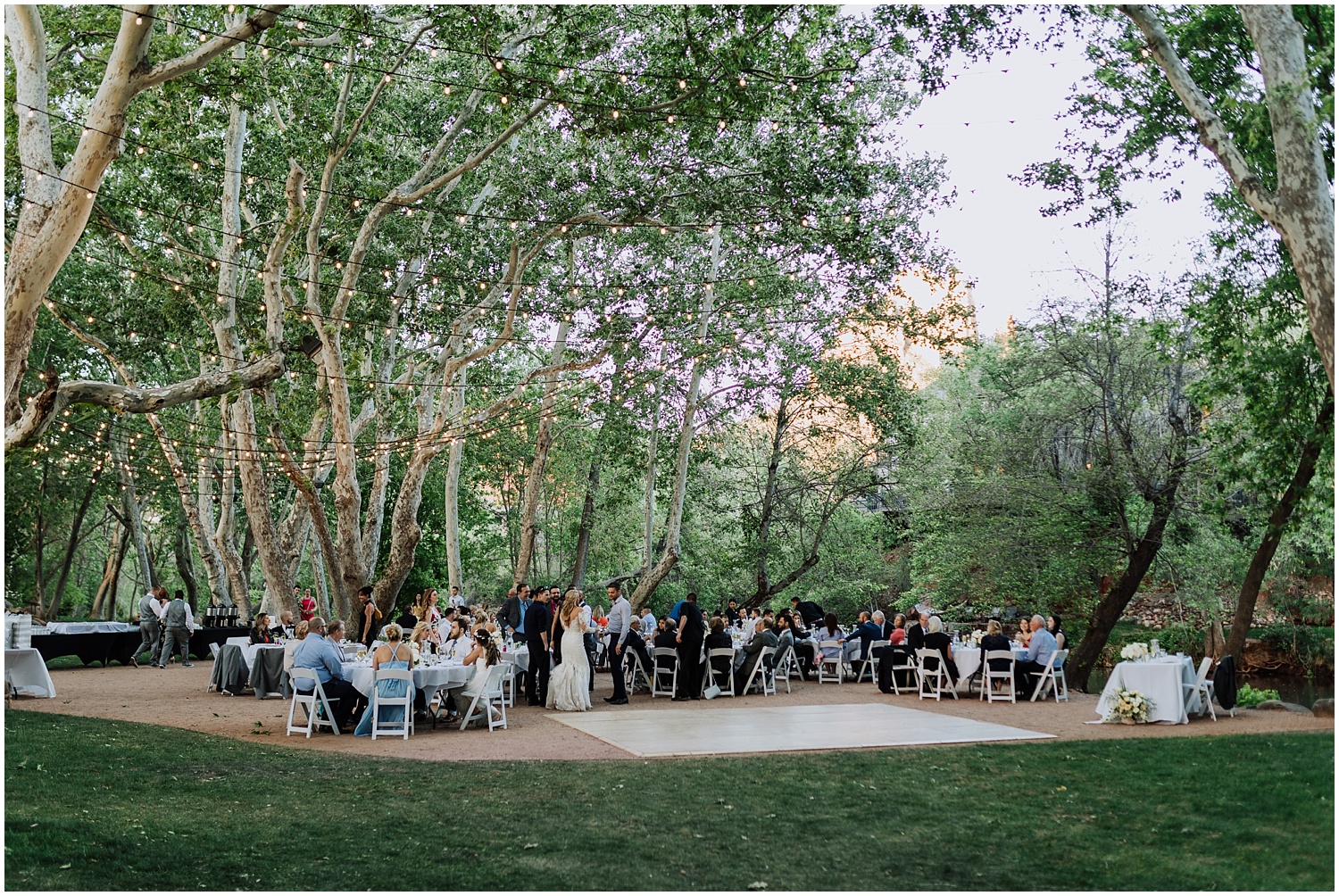 Outdoor Wedding Reception at Oak Creek Canyon in Sedona, Arizona
