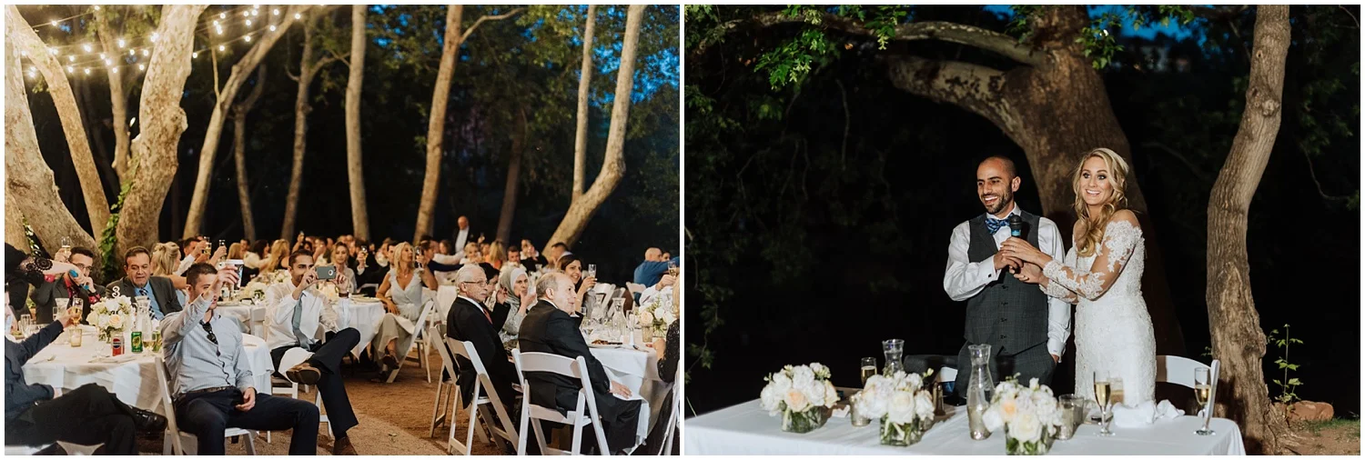 Outdoor Wedding Reception at Oak Creek Canyon in Sedona, Arizona