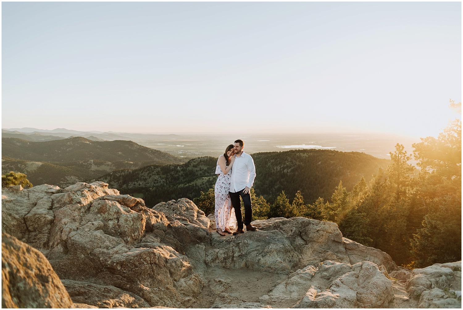 Surprise Sunrise Mountain Proposal in Boulder, Colorado