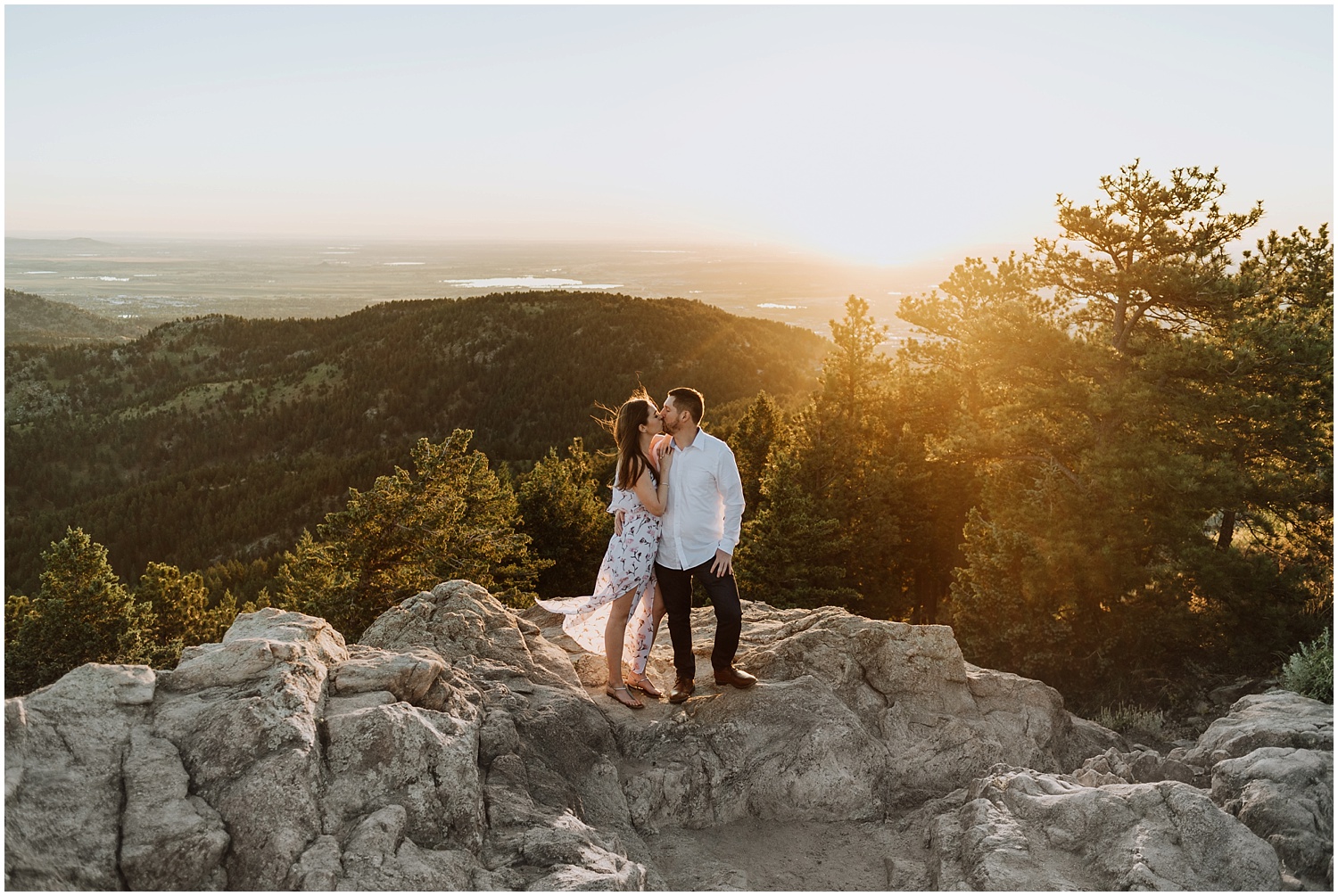 Surprise Sunrise Mountain Proposal in Boulder, Colorado