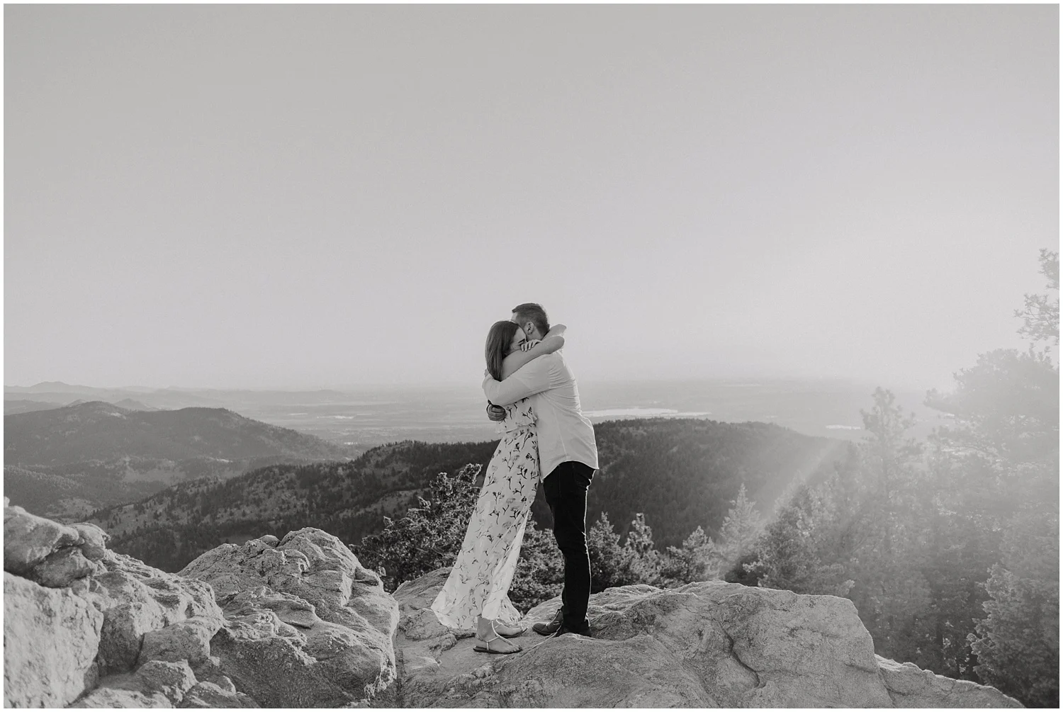 Surprise Sunrise Mountain Proposal in Boulder, Colorado
