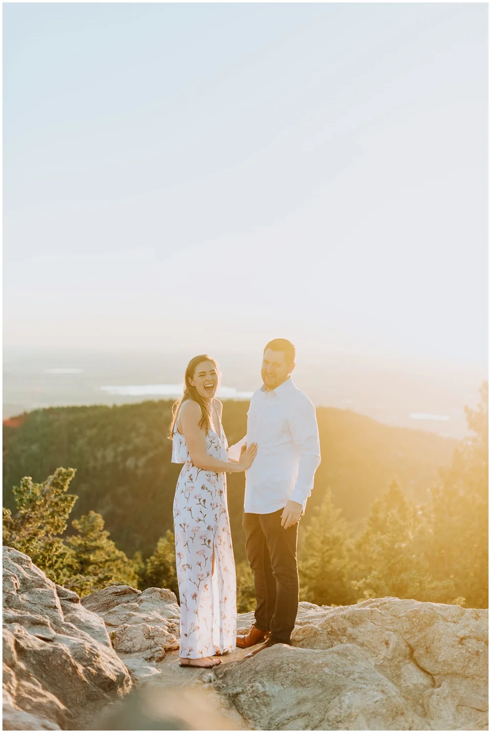 Surprise Sunrise Mountain Proposal in Boulder, Colorado