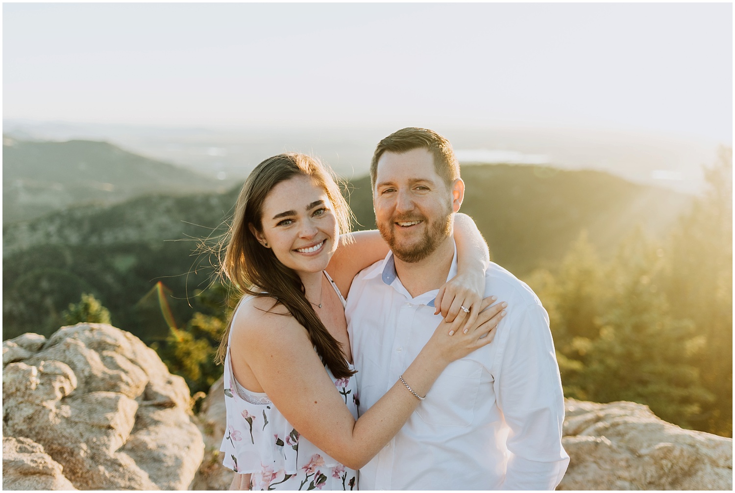 Surprise Sunrise Mountain Proposal in Boulder, Colorado