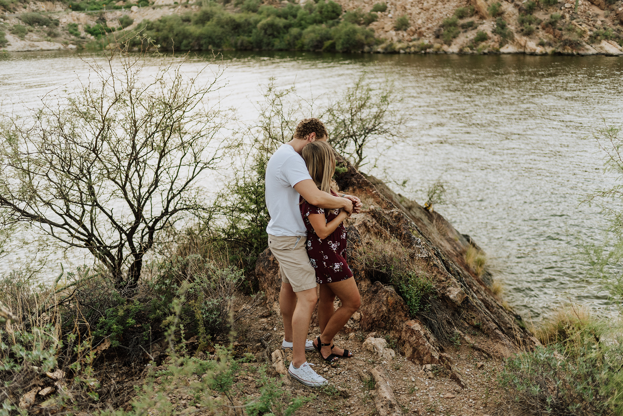 Engagement photo inspiration at Canyon Lake in Arizona.