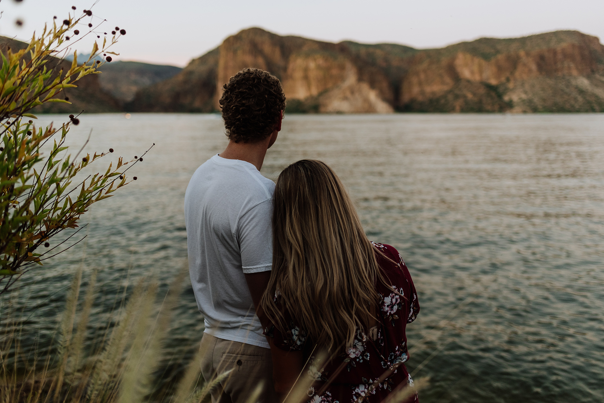 Engagement photo inspiration at Canyon Lake in Arizona.