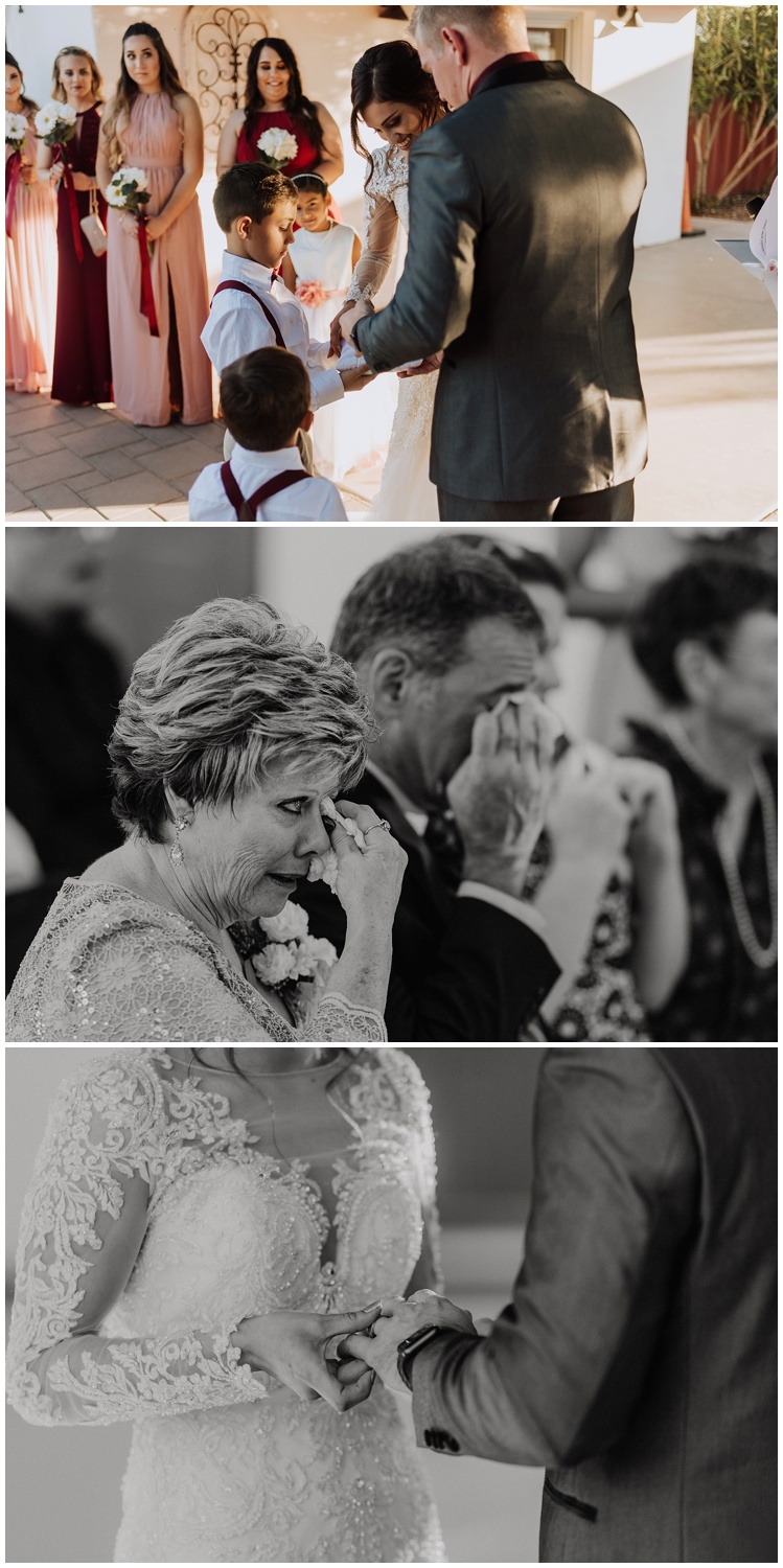 Wedding in Casa Grande, Arizona documented with photojournalism. 