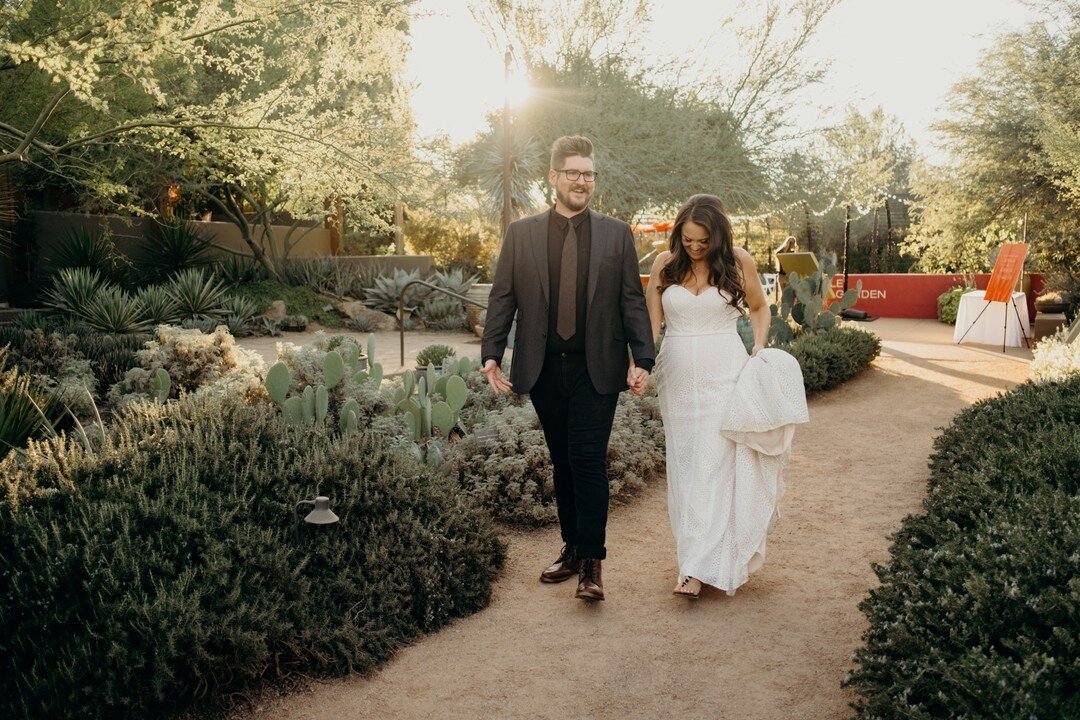 Angie + Ryan exploring before their ceremony at the Desert Botanical Gardens.  #azwedding #arizonawedding #azweddings #phxbrideandgroom #azweddingphotographer #arizonaweddingphotographer #phoenixweddingphotographer