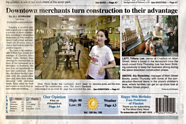 Charlie's on Minot Daily News!