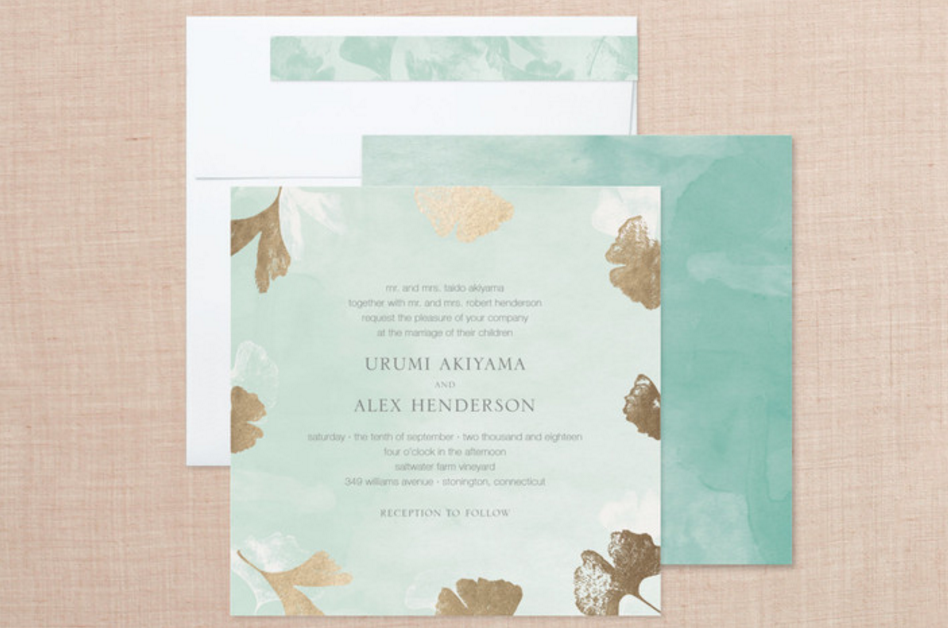 Gingko Flutters Stationery