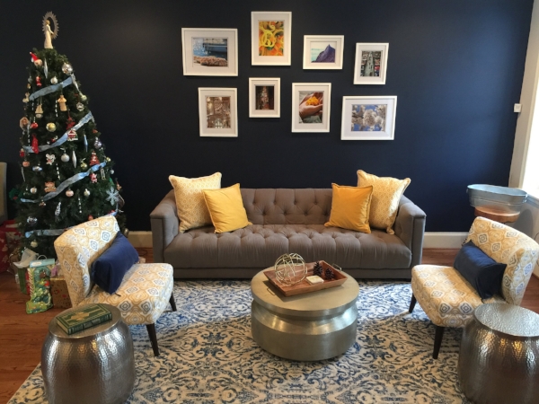 Clients' Finished Gallery Wall (Note Rest of Room Still in Progress...Pics )