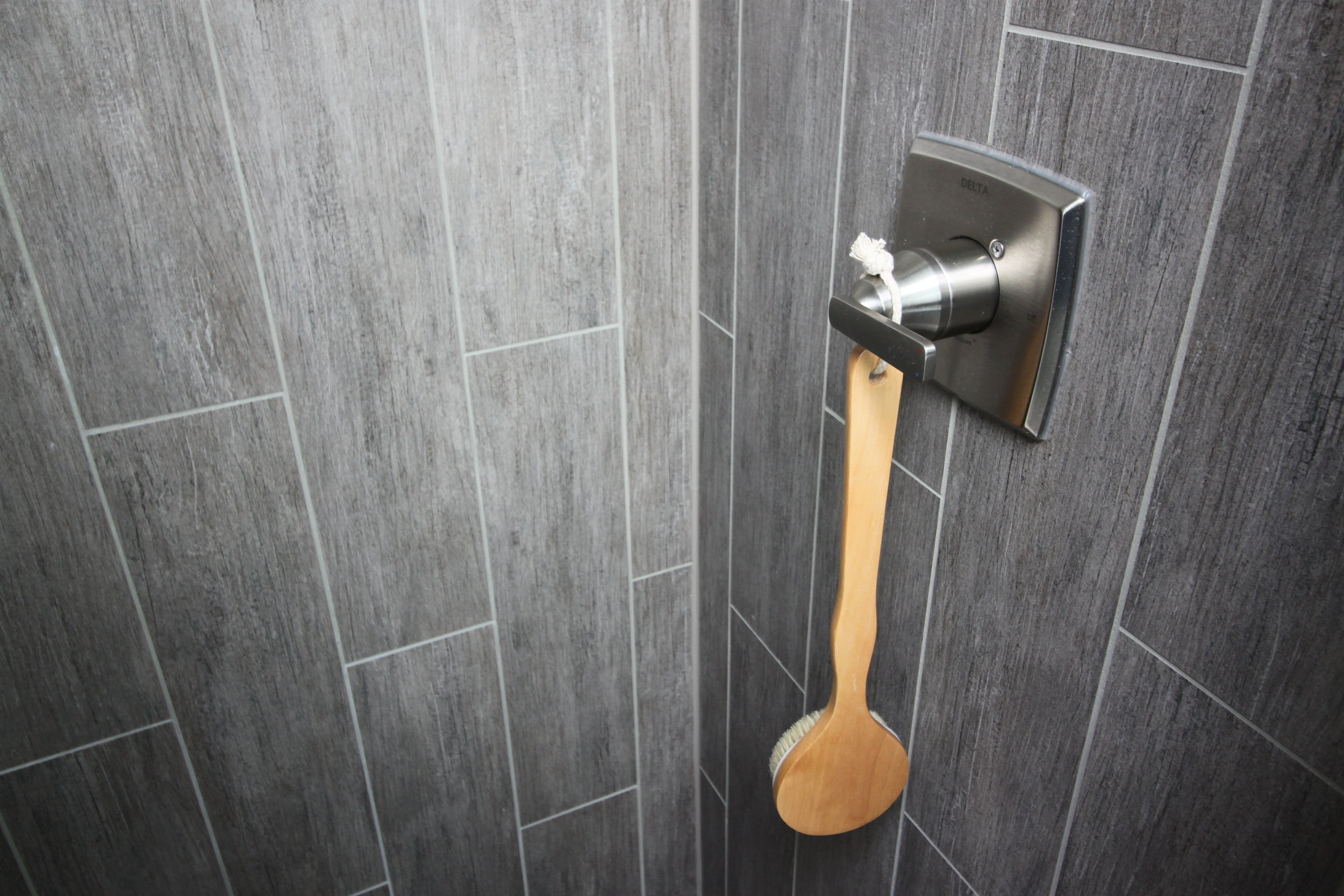 Driftwood Tiles in Shower