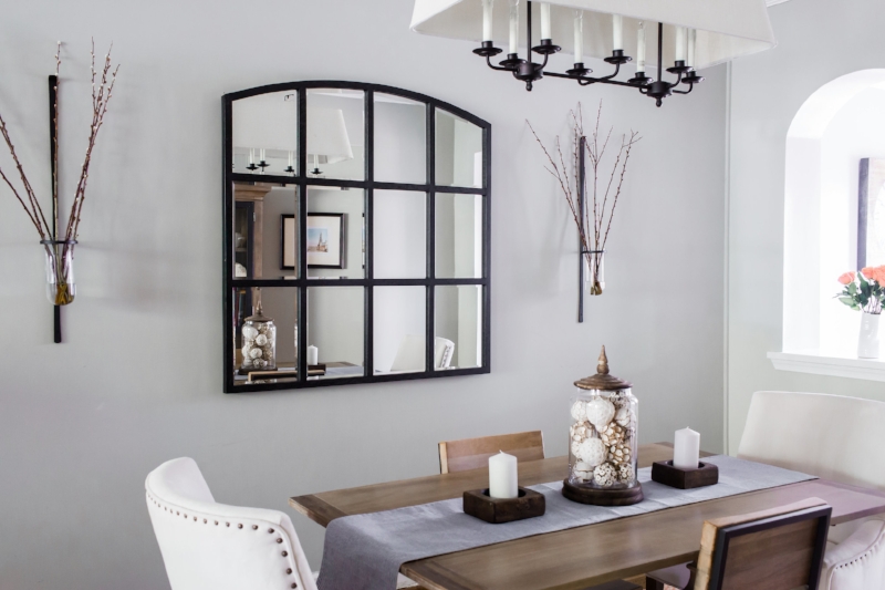 Drop Leaf Table Has Narrower Profile, Softened by Accent Chairs