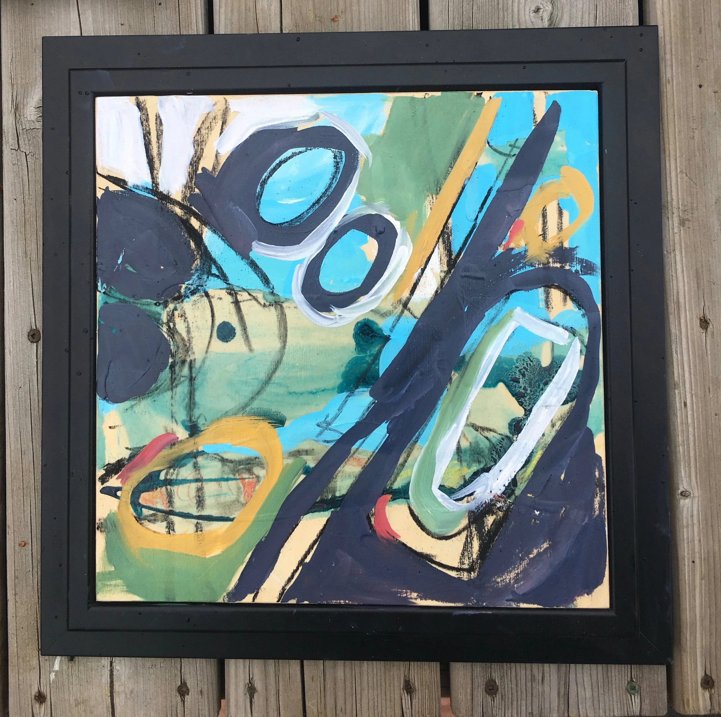 Exploring the Boundary 12"x 12" $400 ( framed)