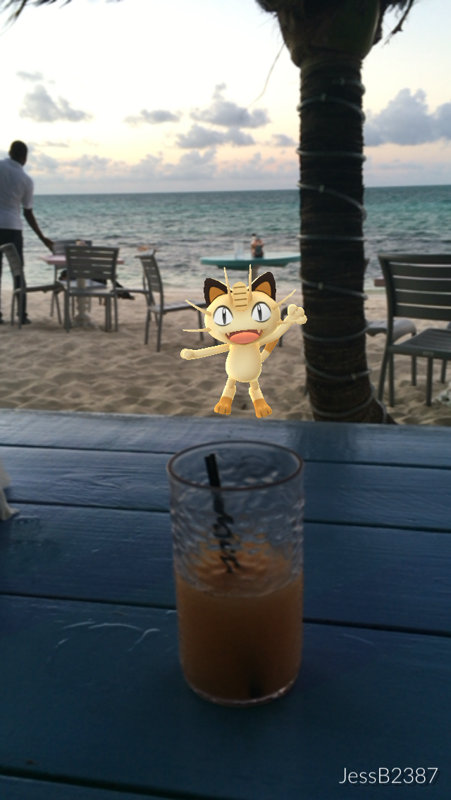 Pokemon grabbing a rum punch at Da Conch Shack - images by JessB2387