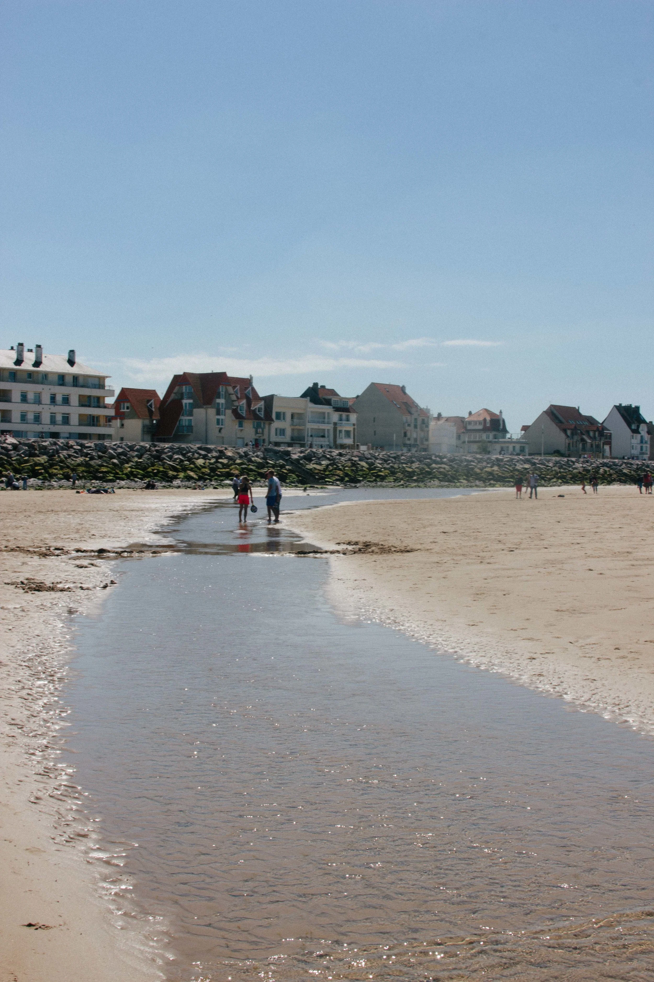 Just before the tide came racing in