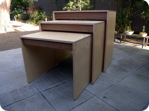 Birch Nesting Tables for Screaming Sky Gallery, Portland OR