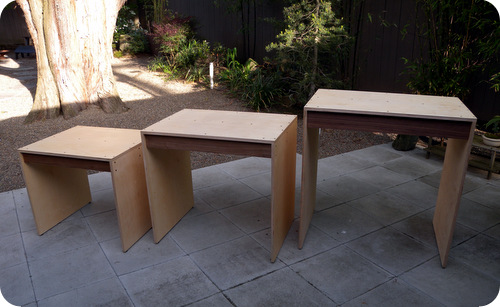 Birch Nesting Tables for Screaming Sky Gallery, Portland OR