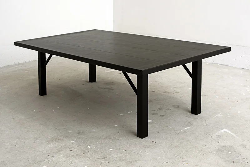 Torched maple coffee table