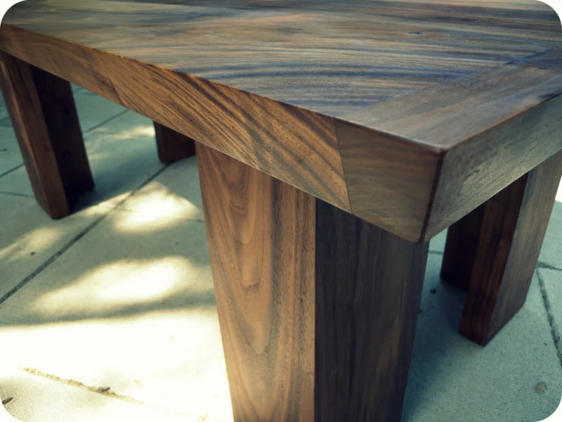 Walnut coffee table