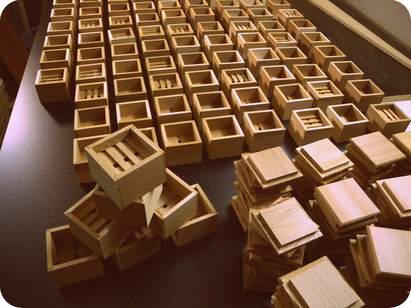 Cedar soap boxes