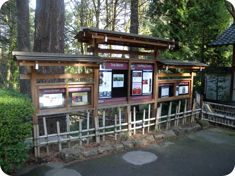 Bulletin board for The Japanese Garden