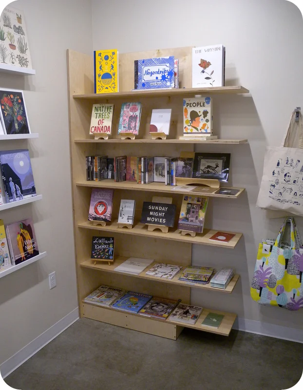 Birch bookshelf for Little Otsu, Portland OR