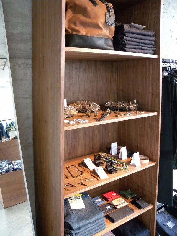 Walnut Shelving