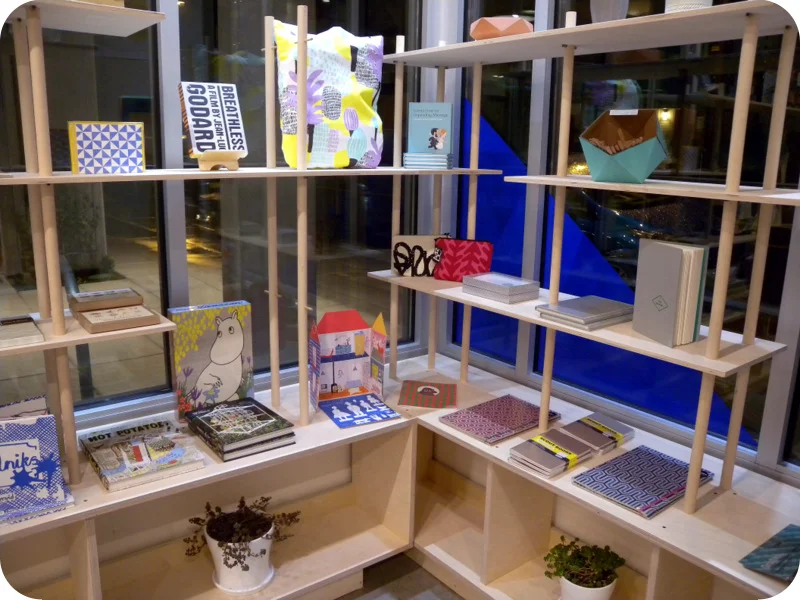 Birch shelving unit