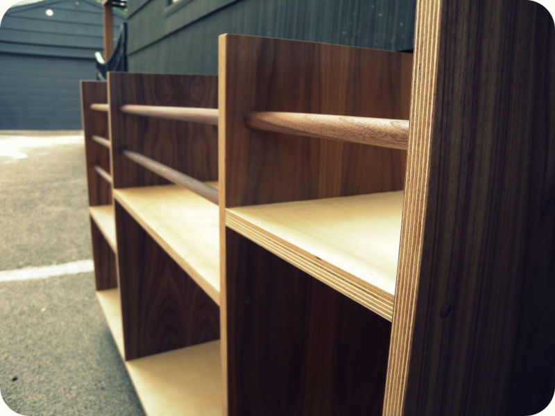 Walnut & Birch print rack