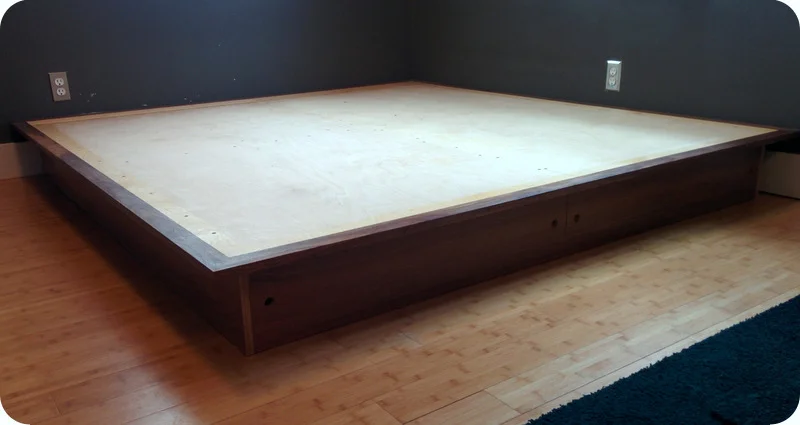 Storage platform bed