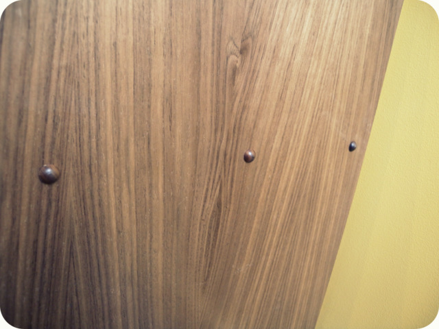 Walnut shelving unit for prints