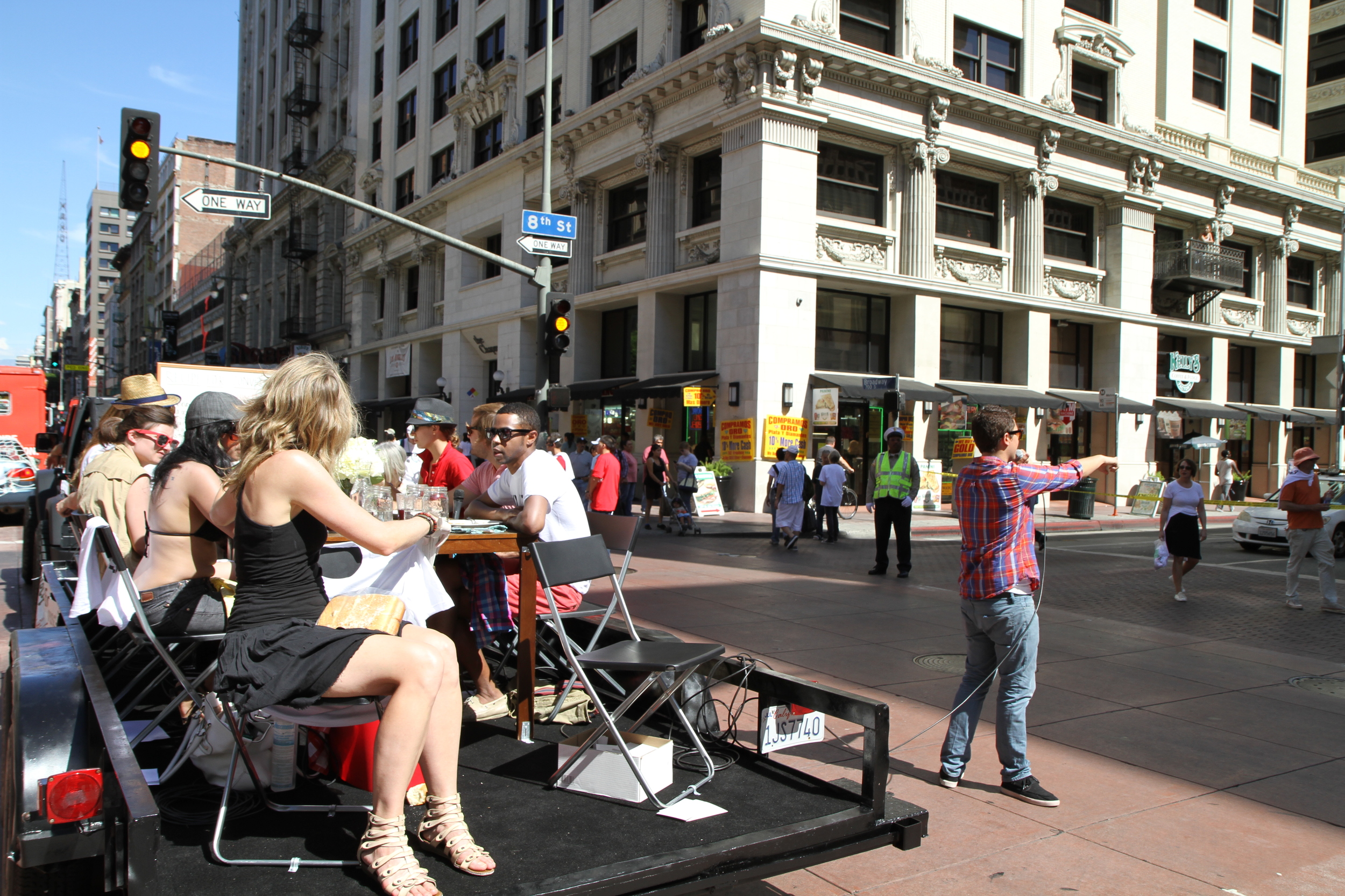   Recipe for Conversation  Documentation of Performance Duration 2:30 hours Downtown Los Angeles, October 2, 2011 Photo Courtesy of Tyler Calkin 