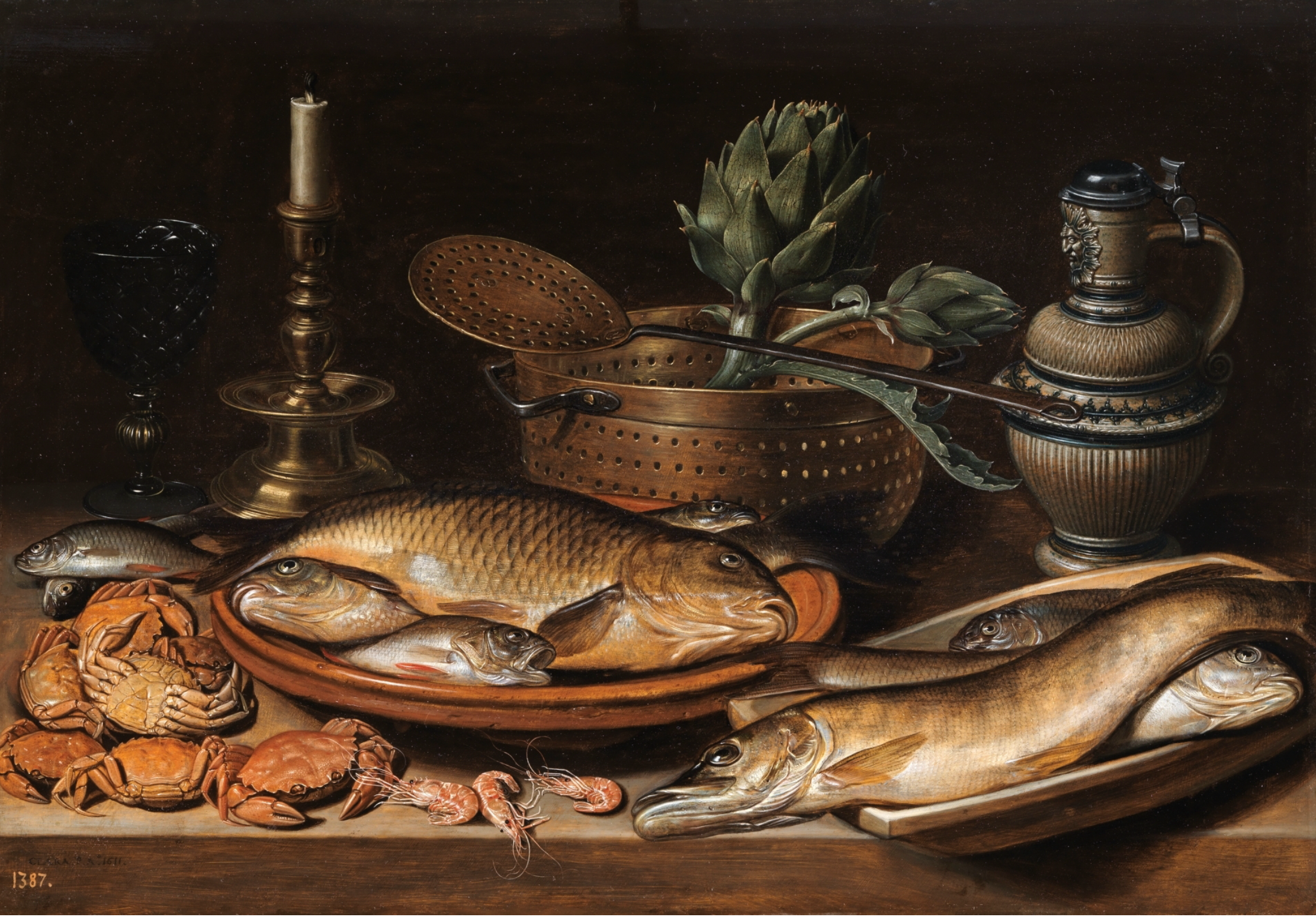 Reference: Pronkstilleven #3 (after Frans Snyders, Still Life with Fish and Artichokes)