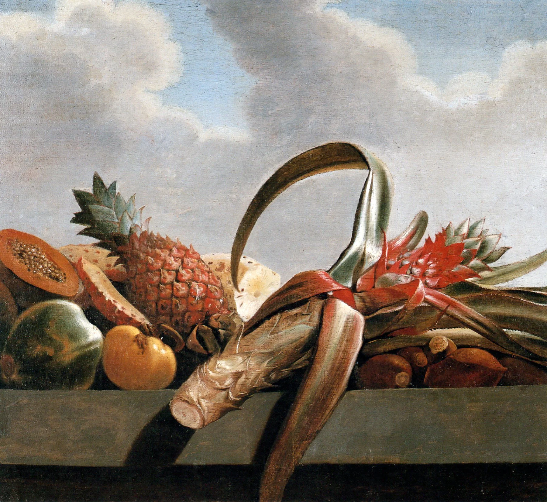 Reference: Pronkstilleven #5 (after Albert Eckhout, A Still Life with Pineapple, Papaya, and Other Fruits)