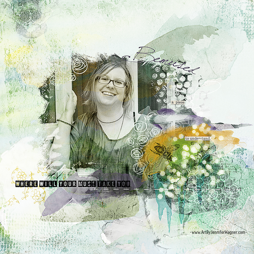 My muse takes me all over the place like the bees flitting from one flower to the next, I struggle to keep up with her most days! 