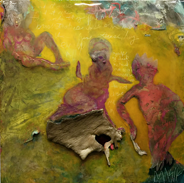   Trophy  (2016)  Mixed media on wood.&nbsp;  NFS 
