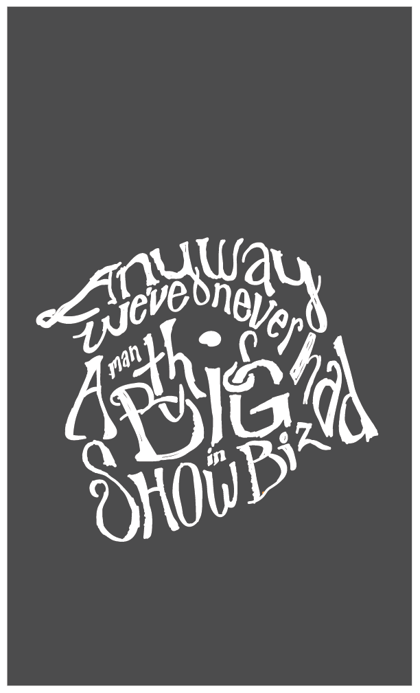 "Show Biz" lyric poster