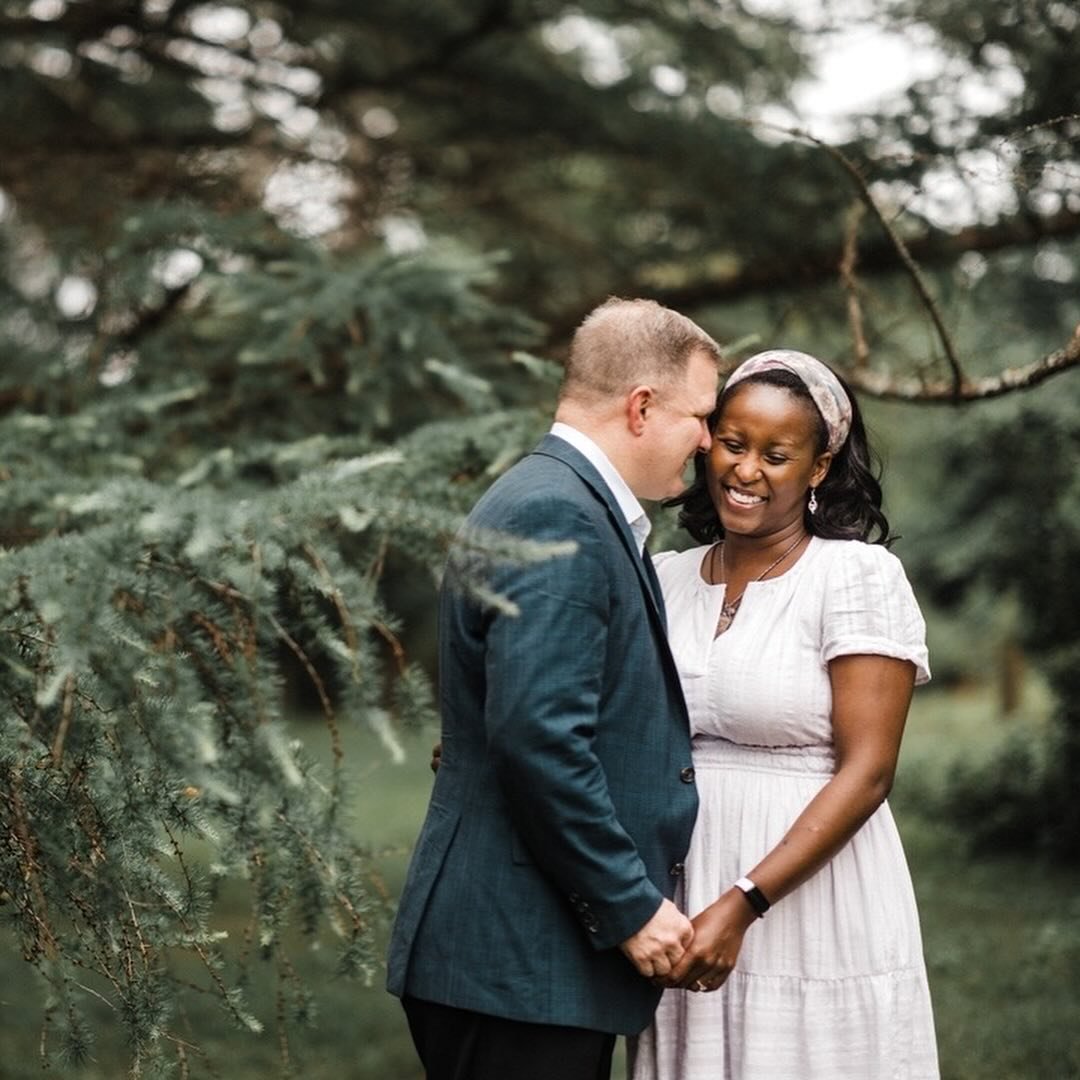 Anne &amp; Mac&rsquo;s megawatt grins brightened a gloomy June day at Tyler Arboretum. Loved spending some time with them in this lush, magical forest setting and capturing the joy of their long-awaited season of engagement. &lt;3 Can&rsquo;t wait fo