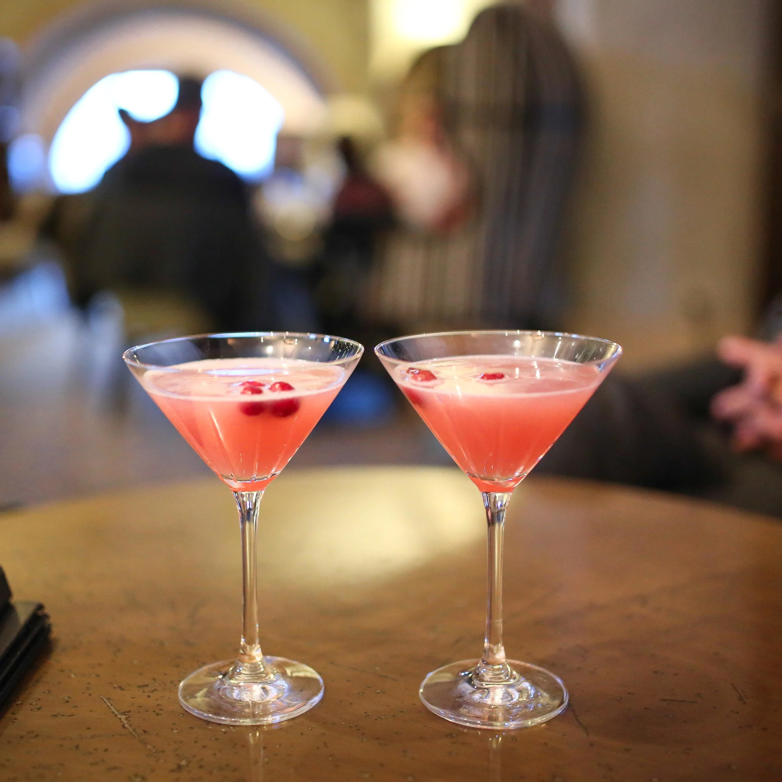 Drinks at the Banff Springs in their Piano Lounge (the old entrance)