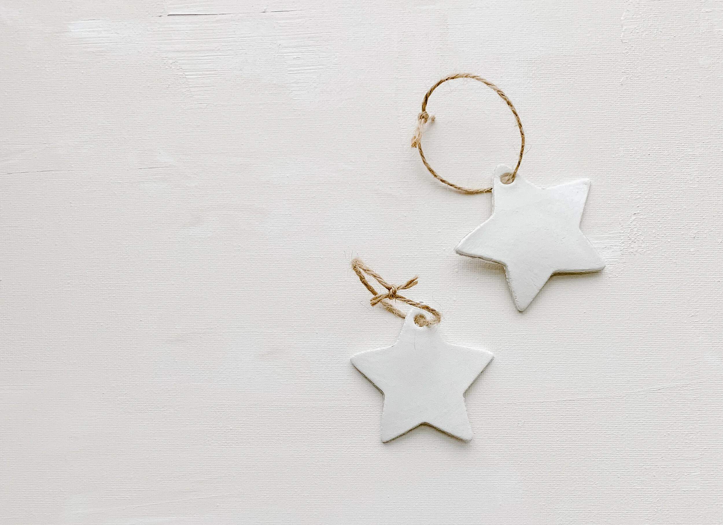 DIY CLAY STAR ORNAMENTS