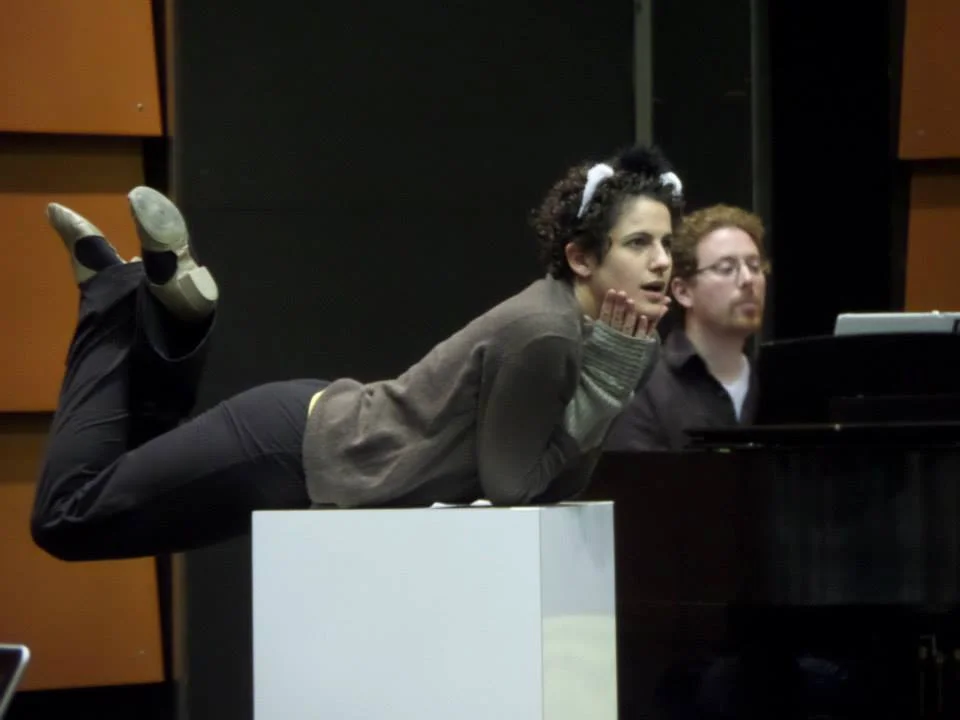 Rehearsing THE MAGIC FISH with Composer Sunny Knable, 2013