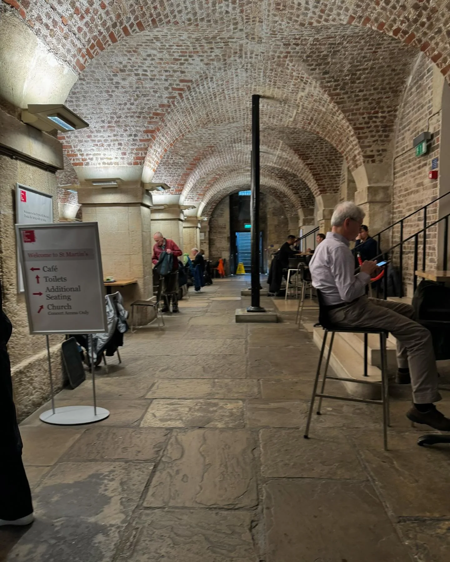 The Crypt, coffee shop. London.
