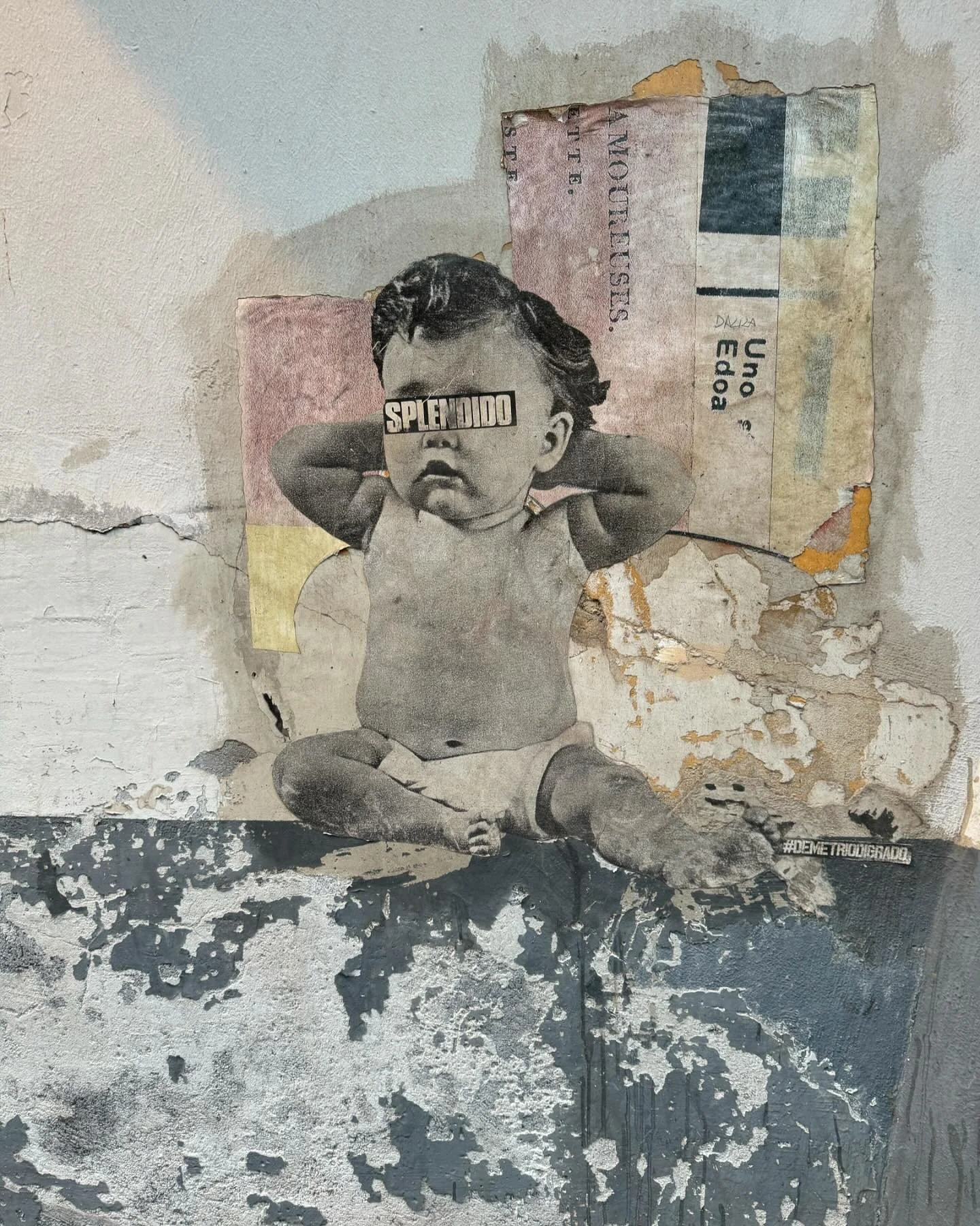 Catania, street collage.