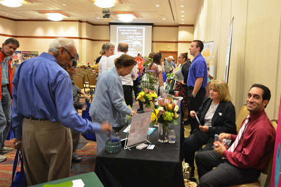 Many resources available at vendor tables