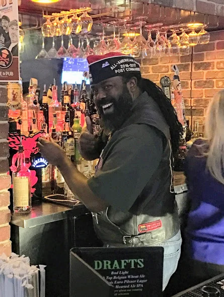 Ray behind the bar!