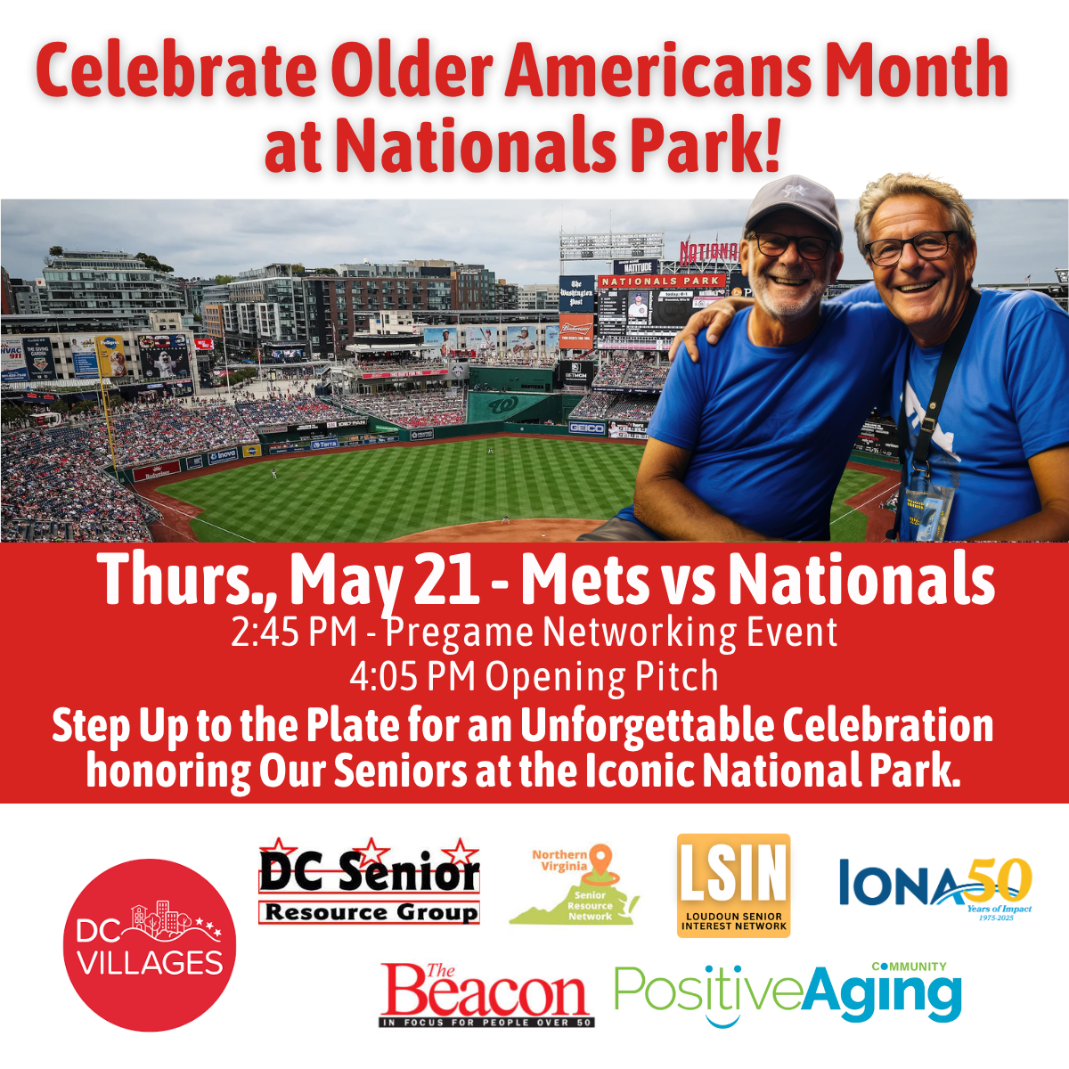 Celebrate Older Americans Month at Nationals Park