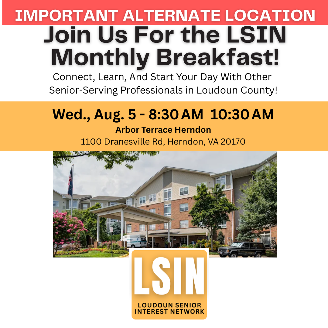 ALTERNATE LOCATION! Join Us For the LSIN Monthly Breakfast! 